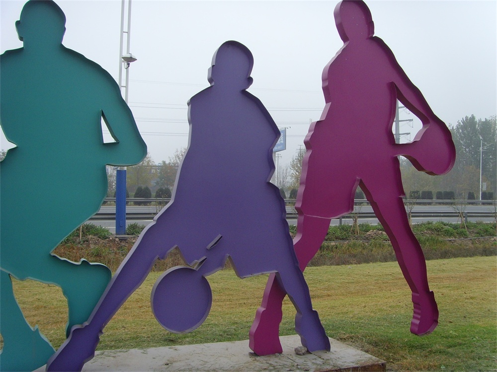 濟(jì)南濟(jì)陽運(yùn)動人物剪影不銹鋼雕塑