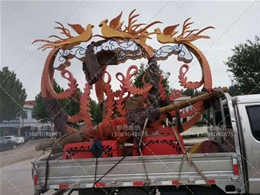 鳳凰不銹鋼雕塑廠(chǎng)家案例